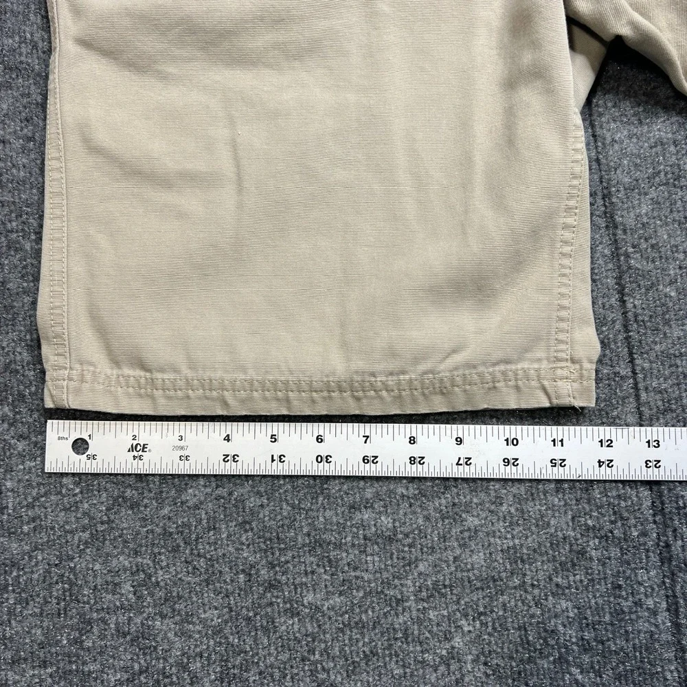 Horny Toad Cliff Canvas Shorts Mens 36x10 Khaki Organic Cotton Casual Hiking Tan